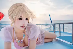 Coser Chunmomo's Enchanting Sunset Yacht Photoshoot - Part02 - image 7