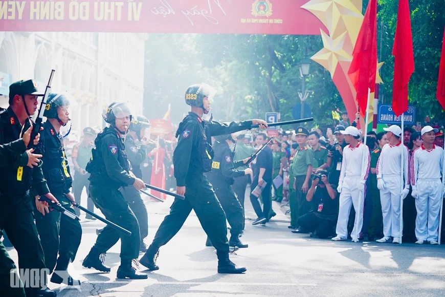Spectacular Martial Arts and Parade by Hanoi Police Force