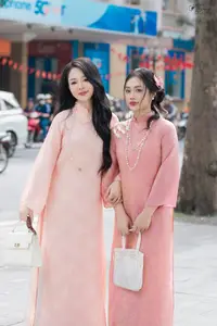 Discover the Elegant Charm of Vietnamese Beauty in a Pink Ao Dai by the Serene Lake - image 8