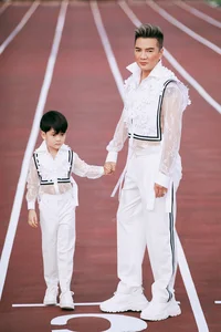 Vietnamese Pop Star Dam Vinh Hung and His Son Charm in New Fashion Shoot - image 13