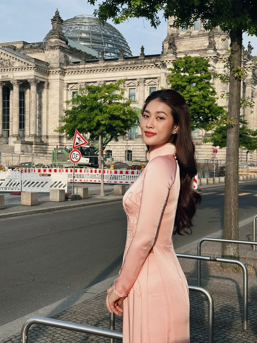 Miss Grand Vietnam Doan Thien An Showcases Elegant European Winter Style