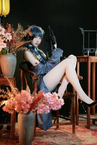 Stunning Ryuuge Kisaki Cosplay by Gong Ben Sakura – Blue Archive Shanhaijing President Photo Collection - image 9