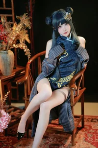 Stunning Ryuuge Kisaki Cosplay by Gong Ben Sakura – Blue Archive Shanhaijing President Photo Collection - image 2