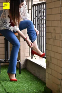 IESS 224: Guang Yan in Casual Jeans and Red Heels - image 58