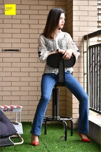 IESS 224: Guang Yan in Casual Jeans and Red Heels - image 2