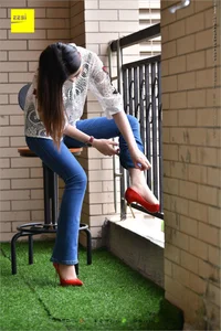 IESS 224: Guang Yan in Casual Jeans and Red Heels - image 59