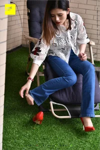 IESS 224: Guang Yan in Casual Jeans and Red Heels - image 31