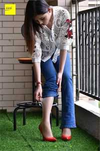 IESS 224: Guang Yan in Casual Jeans and Red Heels - image 60