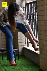 IESS 224: Guang Yan in Casual Jeans and Red Heels - image 44