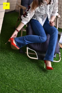 IESS 224: Guang Yan in Casual Jeans and Red Heels - image 20