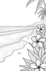 136+ Beautiful Landscape Coloring Pages: Mountains, Oceans, and Forest Scenes - image 0