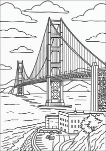 136+ Beautiful Landscape Coloring Pages: Mountains, Oceans, and Forest Scenes - image 32
