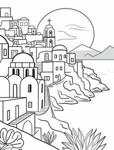 136+ Beautiful Landscape Coloring Pages: Mountains, Oceans, and Forest Scenes - image 17