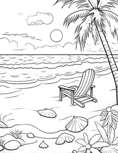 136+ Beautiful Landscape Coloring Pages: Mountains, Oceans, and Forest Scenes - image 23