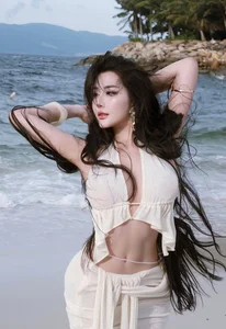 Saigon Influencer Vo Ngoc Tran Stuns in Bold Cut-Out Beach Dress Fashion - image 2