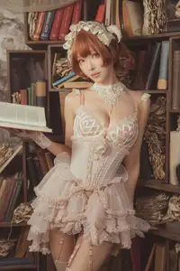 Coser Ely_eee: Mysterious Book Witch in the Ancient Library - image 30