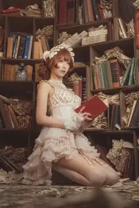 Coser Ely_eee: Mysterious Book Witch in the Ancient Library - image 5