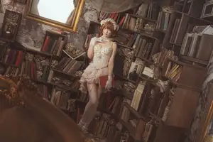 Coser Ely_eee: Mysterious Book Witch in the Ancient Library - image 28
