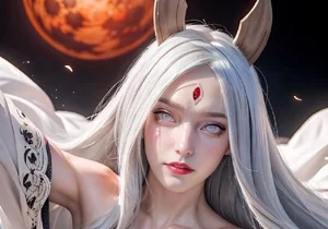 Stunning AI Reimagining of Kaguya Otsutsuki from Naruto with Soulful Eyes - image 6