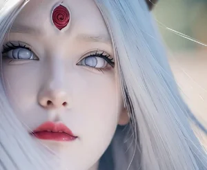 Stunning AI Reimagining of Kaguya Otsutsuki from Naruto with Soulful Eyes - image 5