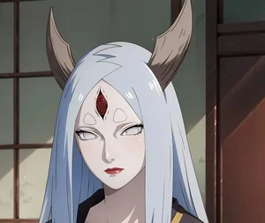 Stunning AI Reimagining of Kaguya Otsutsuki from Naruto with Soulful Eyes - image 0