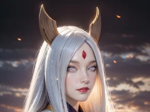 Stunning AI Reimagining of Kaguya Otsutsuki from Naruto with Soulful Eyes - image 3