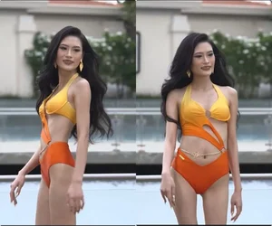 Miss Universe Vietnam 2023 Bikini Show: Emma Lê and Lệ Nam Highlights - image 9