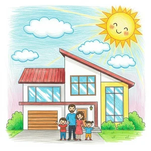 Beautiful and Simple House Drawing Ideas for Beginners and Kids - image 3