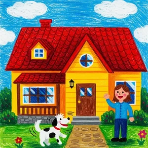 Beautiful and Simple House Drawing Ideas for Beginners and Kids - image 21