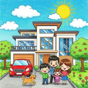 Beautiful and Simple House Drawing Ideas for Beginners and Kids - image 18