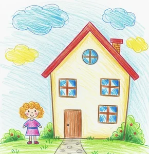 Beautiful and Simple House Drawing Ideas for Beginners and Kids - image 16