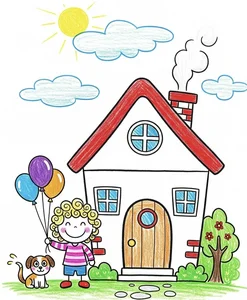 Beautiful and Simple House Drawing Ideas for Beginners and Kids - image 0