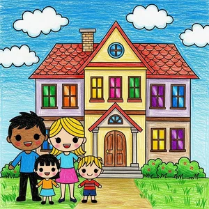 Beautiful and Simple House Drawing Ideas for Beginners and Kids - image 5