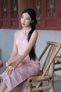 Elegant Chu Yin Asian Beauty in Qipao YiTuYu Art Language Vol.8675 - image 3