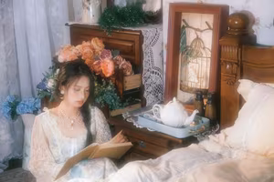 Q Pao Xiao Xuan Vol.8274 Portrait: Elegant, Dreamy Beauty in YiTuYu's Soft Light - image 4