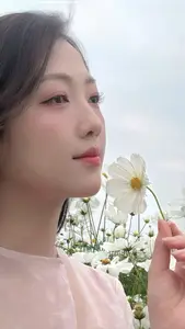 Gentle Beauty Amidst White Cosmos Field A Serene Moment - image 8