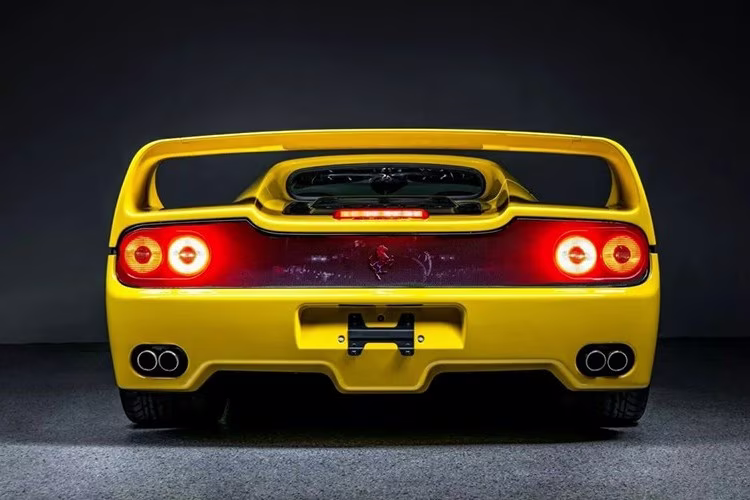 Vibrant Yellow Ferrari F50: Witness the World's Most Expensive Supercar Breaking Auction Records, Valued Over $9 Million!