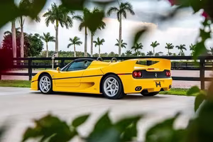 Vibrant Yellow Ferrari F50: Witness the World's Most Expensive Supercar Breaking Auction Records, Valued Over $9 Million! - image 2