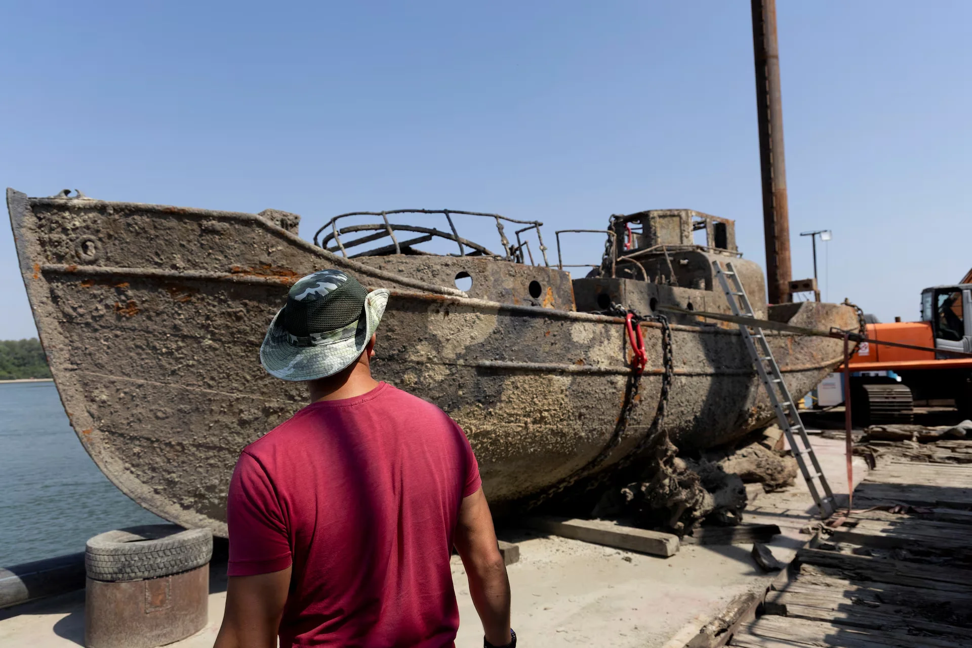 Sunken Nazi Warships Resurface in Danube River Due to Record Drought
