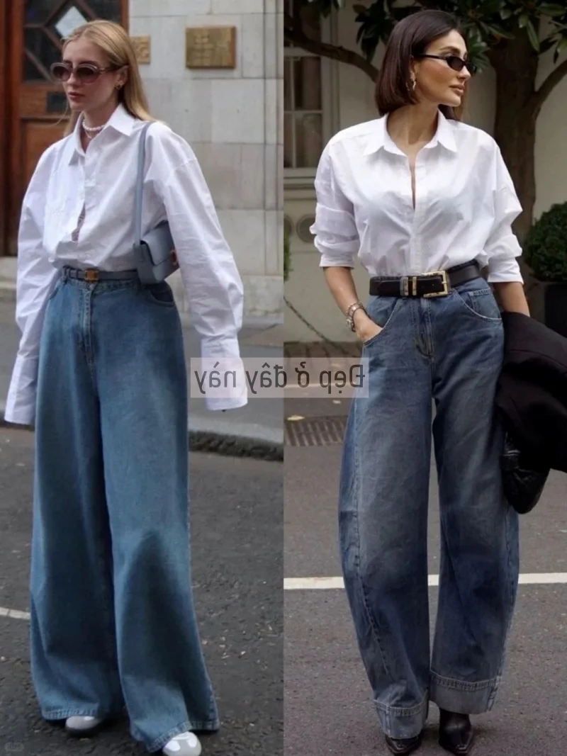 The Ultimate 2026 Fashion Trend: White Shirts and Wide-Leg Jeans