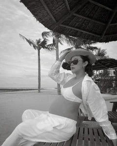 Minh Hang Welcomes First Son, Rocks Red Lipstick Post-Delivery - image 3