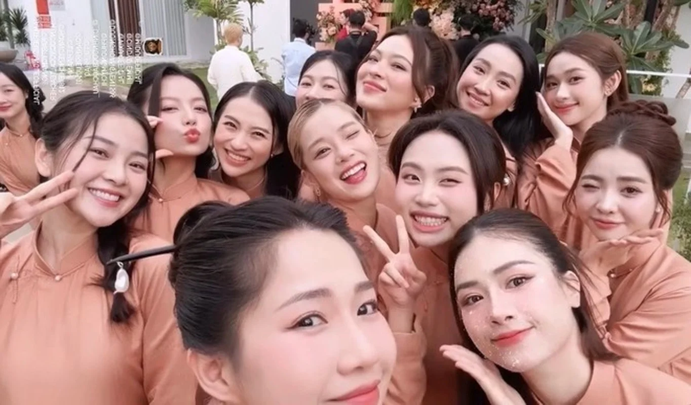Meet the Elite Bridesmaid Squad: The Stunning Faces at Midu’s High-Profile Wedding