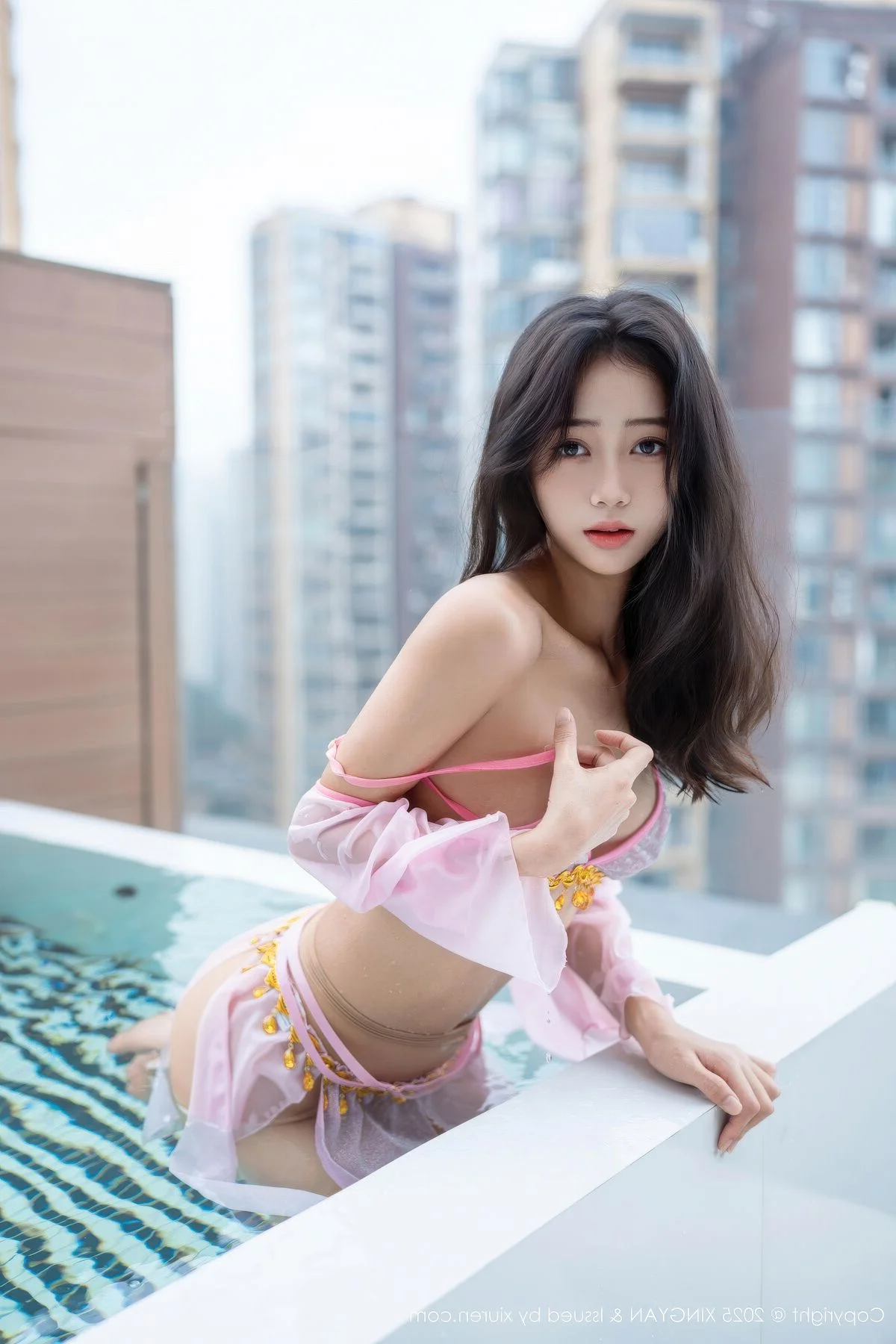 Elegant Purple Fashion Portraiture: Shi An An Featured in XingYan Star Face Vol.430 – A Captivating 82-Image Professional Photography Series