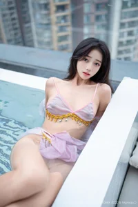 Elegant Purple Fashion Portraiture: Shi An An Featured in XingYan Star Face Vol.430 – A Captivating 82-Image Professional Photography Series - image 24
