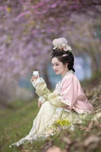 Ethereal Beauty Under Blossoms - YiTuYu Vol.8918 Jiu Shi Jiao Mei Nan A - image 22