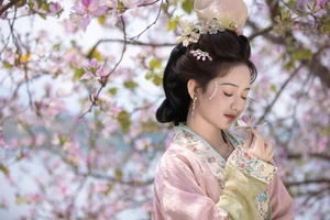 Ethereal Beauty Under Blossoms - YiTuYu Vol.8918 Jiu Shi Jiao Mei Nan A - image 3
