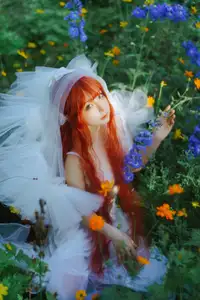 Coser Chunmomo | Ethereal Bride in a Dreamy Flower Garden Wedding Dress - image 7