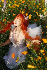 Coser Chunmomo | Ethereal Bride in a Dreamy Flower Garden Wedding Dress - image 1