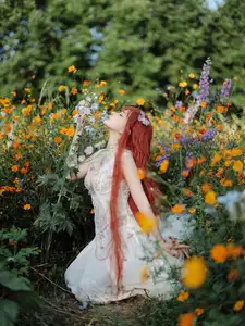 Coser Chunmomo | Ethereal Bride in a Dreamy Flower Garden Wedding Dress - image 12