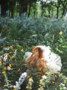 Coser Chunmomo | Ethereal Bride in a Dreamy Flower Garden Wedding Dress - image 5